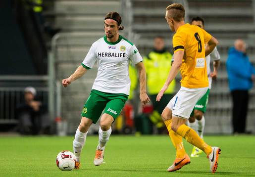 Hammarbys Linus Hallenius och Jönköpings Joakim Karlsson