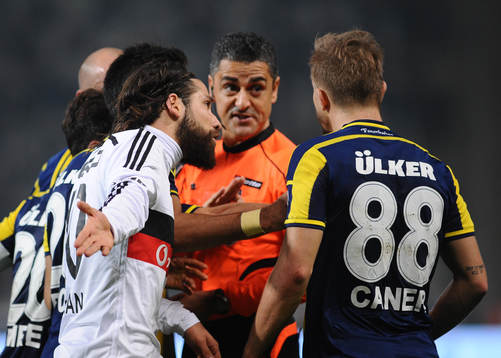 Turkey super league derby match between Besiktas and