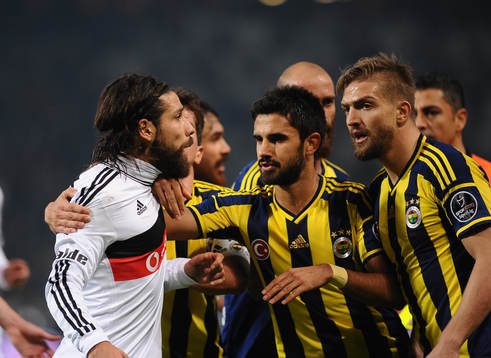 Turkey super league derby match between Besiktas and