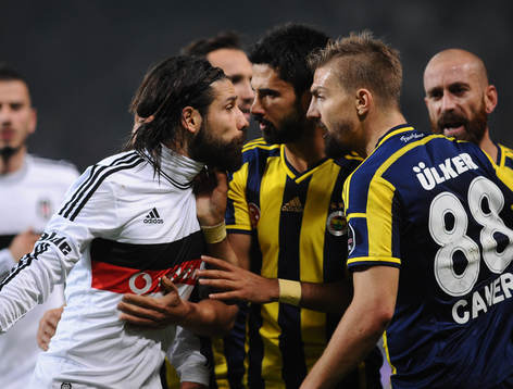 Turkey super league derby match between Besiktas and