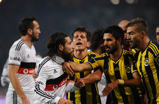 Turkey super league derby match between Besiktas and