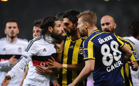 Turkey super league derby match between Besiktas and