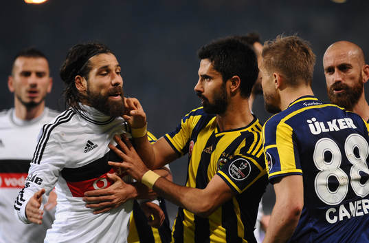 Turkey super league derby match between Besiktas and