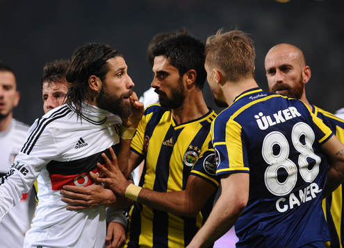 Turkey super league derby match between Besiktas and