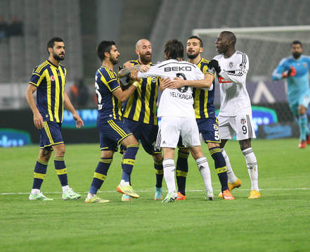 Turkey super league derby match between Besiktas and