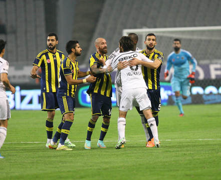 Turkey super league derby match between Besiktas and