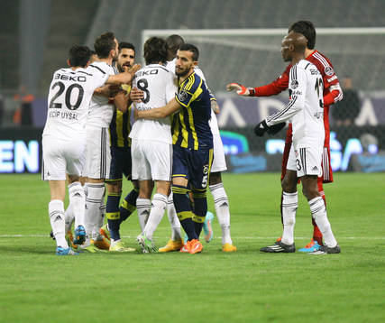 Turkey super league derby match between Besiktas and