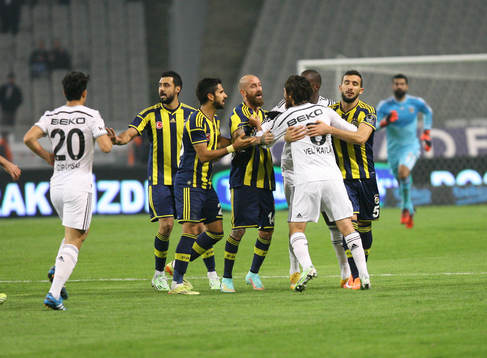 Turkey super league derby match between Besiktas and