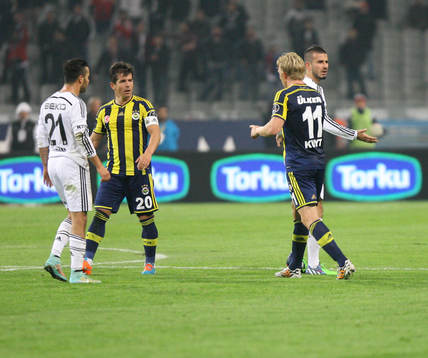 Turkey super league derby match between Besiktas and