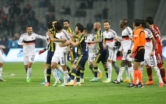 Turkey super league derby match between Besiktas and