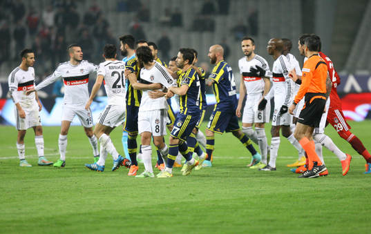 Turkey super league derby match between Besiktas and