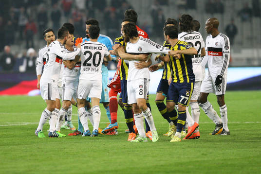 Turkey super league derby match between Besiktas and