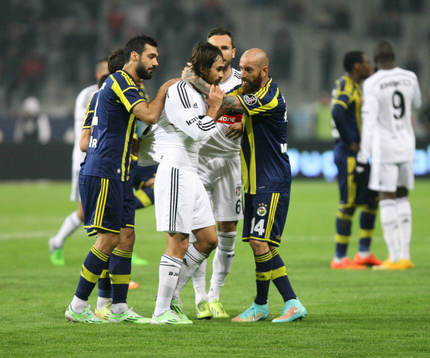 Turkey super league derby match between Besiktas and