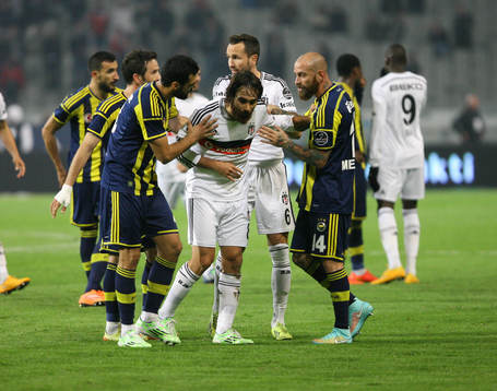 Turkey super league derby match between Besiktas and