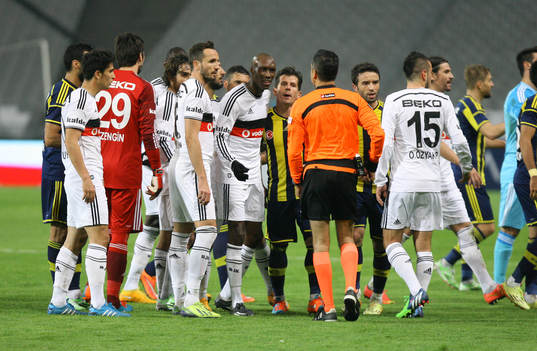 Turkey super league derby match between Besiktas and