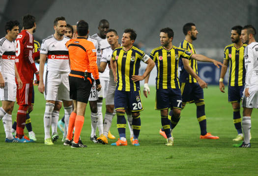 Turkey super league derby match between Besiktas and