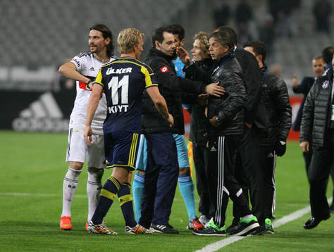 Turkey super league derby match between Besiktas and
