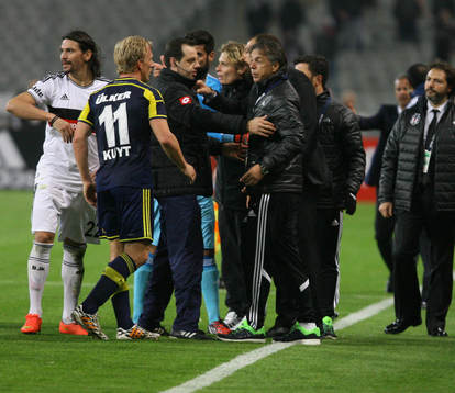 Turkey super league derby match between Besiktas and