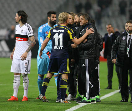 Turkey super league derby match between Besiktas and
