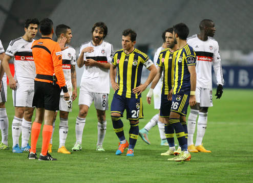 Turkey super league derby match between Besiktas and