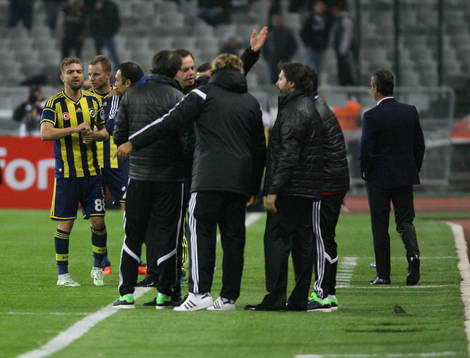 Turkey super league derby match between Besiktas and