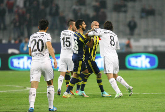 Turkey super league derby match between Besiktas and