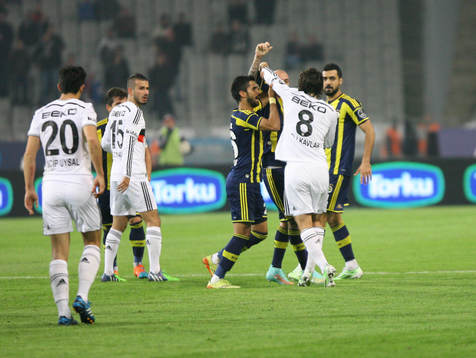 Turkey super league derby match between Besiktas and