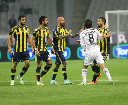 Turkey super league derby match between Besiktas and