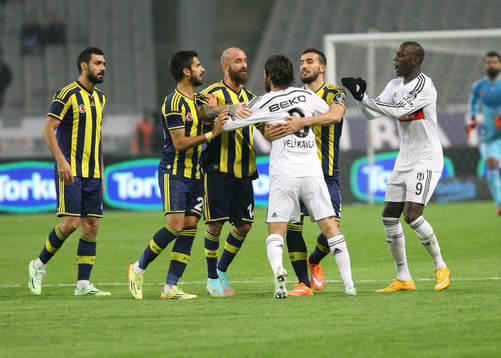 Turkey super league derby match between Besiktas and