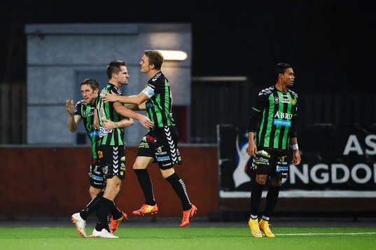 GAIS spelare jublar