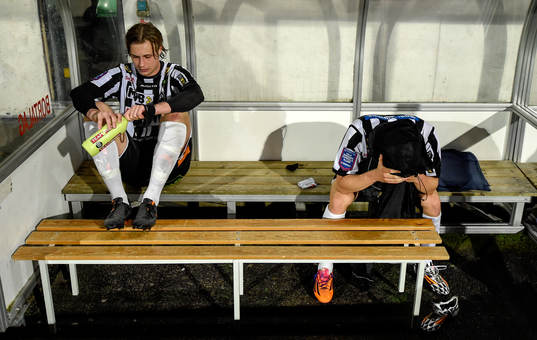 Landskrona spelare deppar