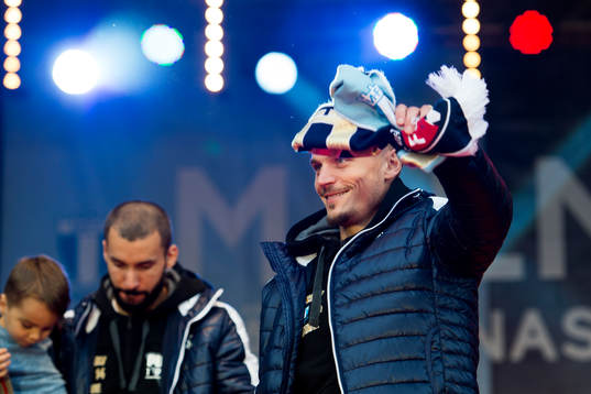 Malmö FFs Markus Rosenberg firar SM-guld