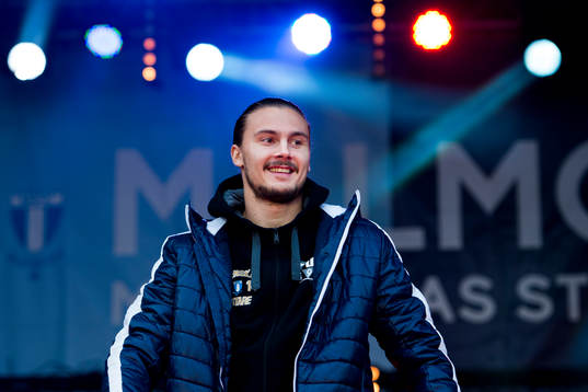 Malmö FFs Erik Johansson när Malmö FF och Rosengård