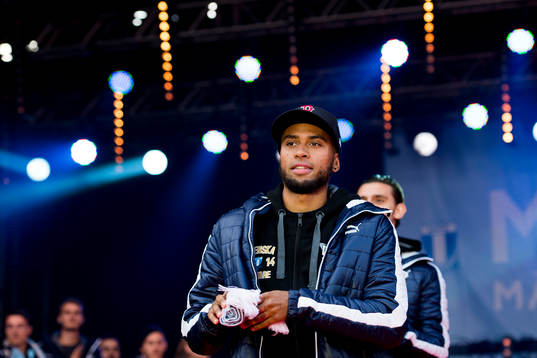 Malmö FFs Isaac Kiese Thelin när Malmö FF och Rosengård