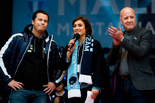 Malmö FFs sportchef Daniel Andersson och Rosengårds