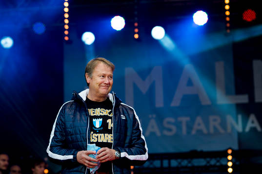 Malmö FFs tränare Åge Hareide när Malmö FF och