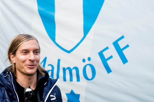 Malmö FFs Markus Halsti när Malmö FF och Rosengård