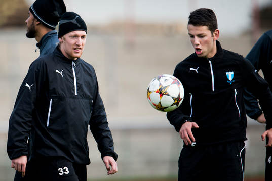 Malmö FFs Emil Forsberg och Erdal Rakip