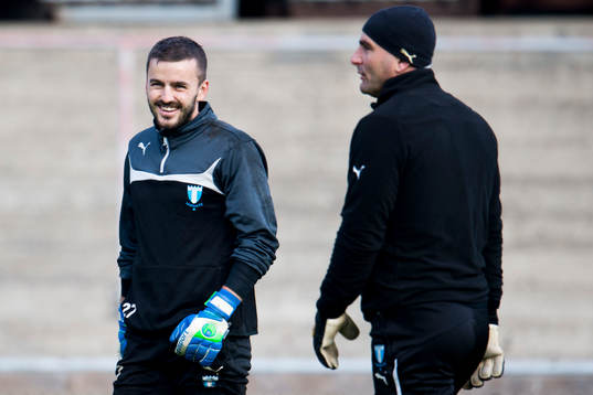 s målvakt Zlatan Azinovic och målvaktstränare Jonnie