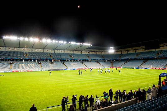 Atletico Madrid tränar på Swedbank Stadion