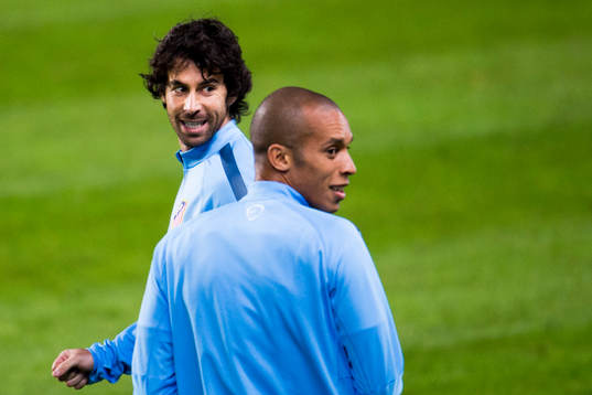 Atletico Madrids Tiago och Miranda