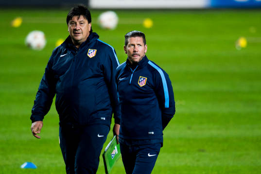 Atletico Madrids assisterande tränare German Burgos och