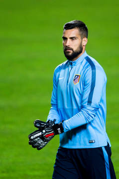 Atletico Madrids målvakt Miguel Angel Moya