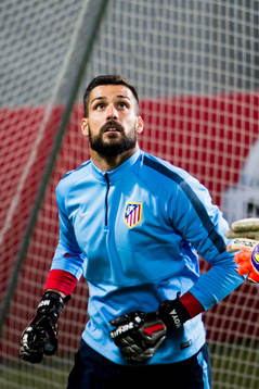 Atletico Madrids målvakt Miguel Angel Moya
