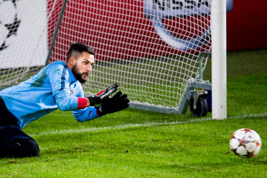 Atletico Madrids målvakt Miguel Angel Moya