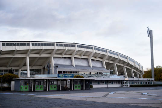 Exteriör Malmö Stadion när Malmö FF tränar
