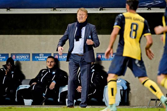 s tränare Åge Hareide deppar