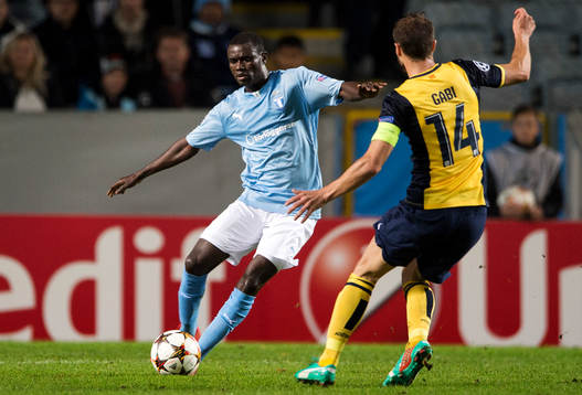 s Enock Kofi Adu och Atletico Madrids Gabi