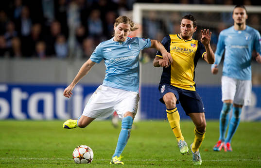 s Markus Halsti och Atletico Madrids Koke