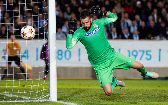 Atletico Madrids målvakt Miguel Angel Moya